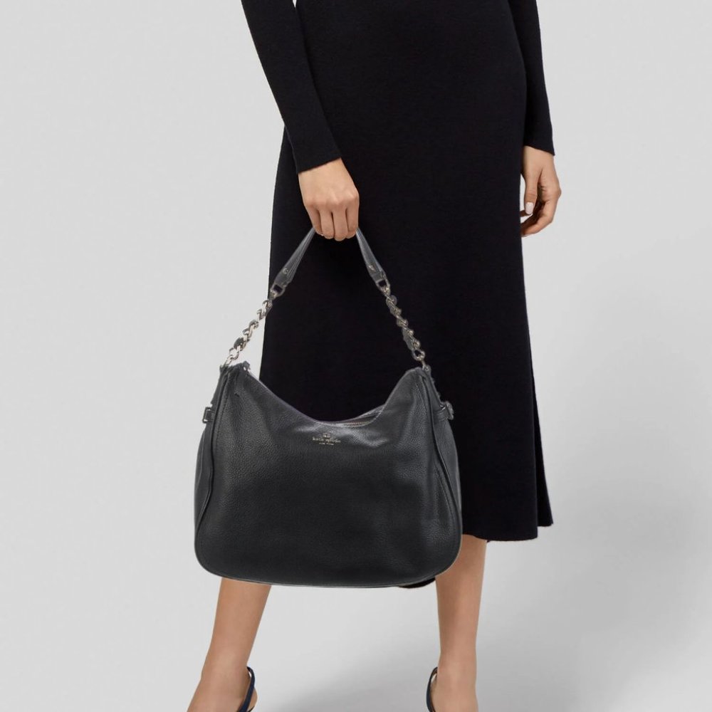 Kate Spade New York Black Leather Shoulder Bag